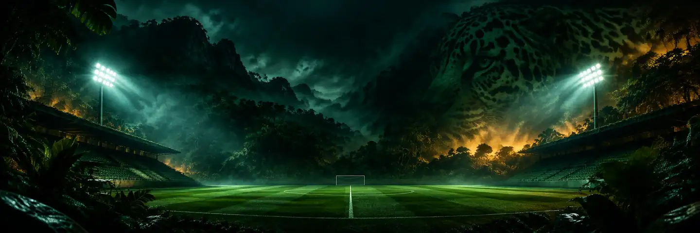 Estadio de fútbol entre la selva de Chiapas
